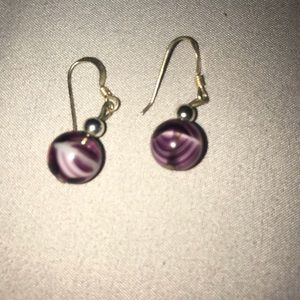 Handmade Sterling Silver Dangled Earrings